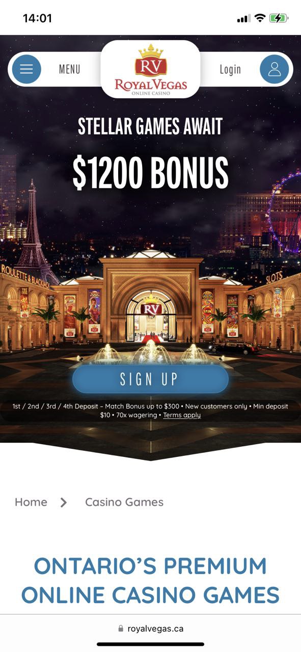 Royal Vegas Casino Ontario